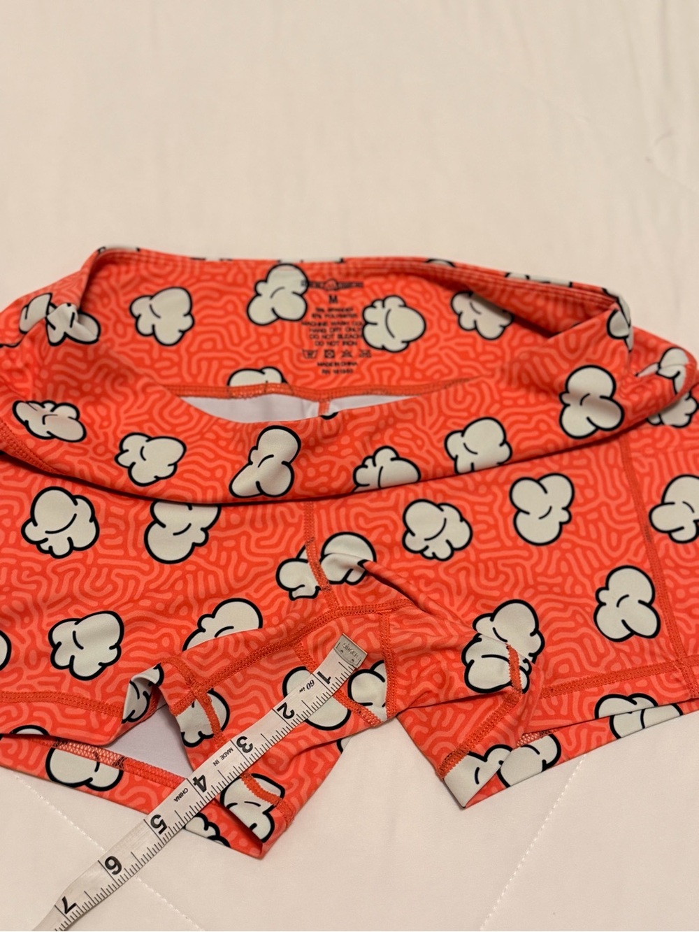 Feed me fight me medium popcorn spandex shorts ( fmfm ) - Picture 3 of 9